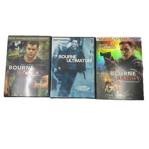 The Bourne Trilogy 3 DVD Lot Bourne Identity Supremacy Ultimatum Matt Damon